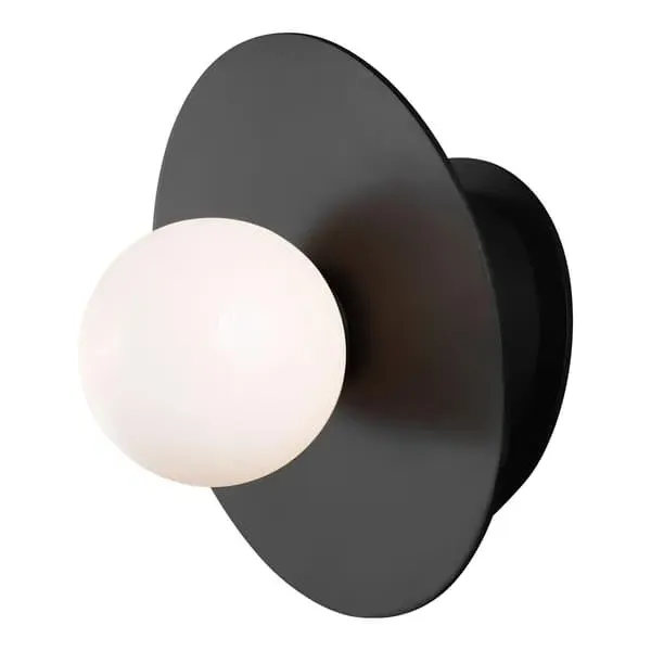 Angled Wall Light - Black, Metal image