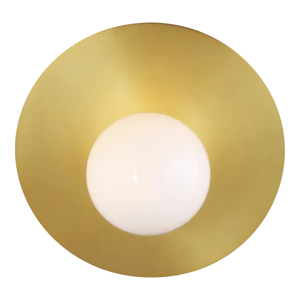 Angled Wall Light - Burnished Brass