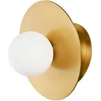 Angled Wall Light - Burnished Brass