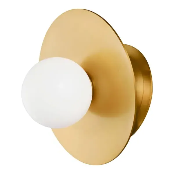 Angled Wall Light - Burnished Brass image