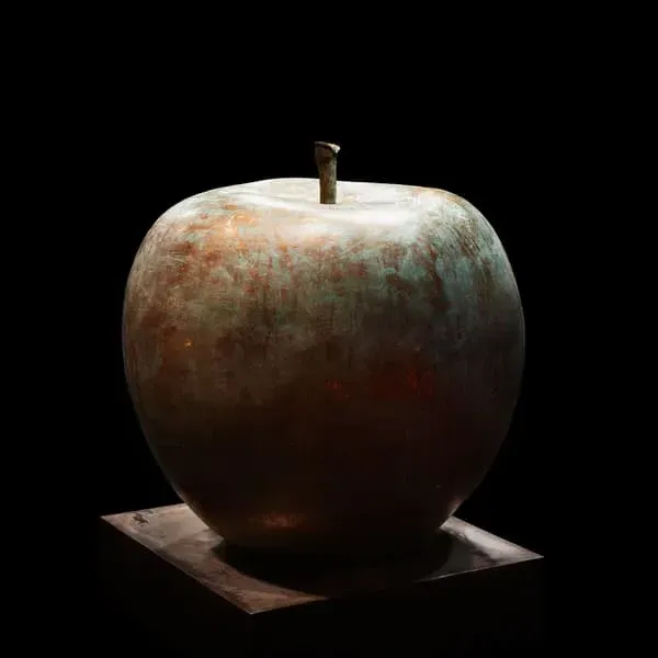 Apple Sculpture Accessory - Bronze, Cast Metal