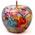 Apple Sculpture with Graffiti - Multicoloured