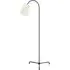 Arched Floor Lamp with Oversized Shade - Aged Iron