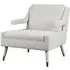 Armchair with Brass Legs - Light Neutral, Bouclé