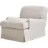 Armchair with Rolled Arms - Light Neutral, Linen