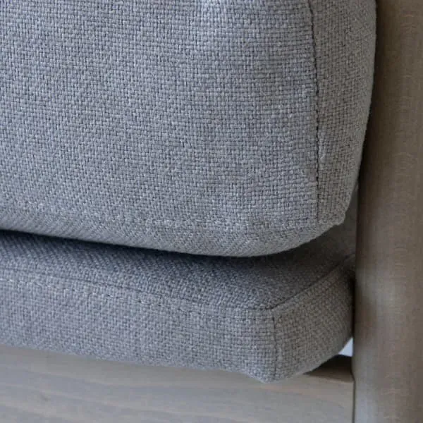 Armchair with Solid Wood Frame - Ash, Fabric