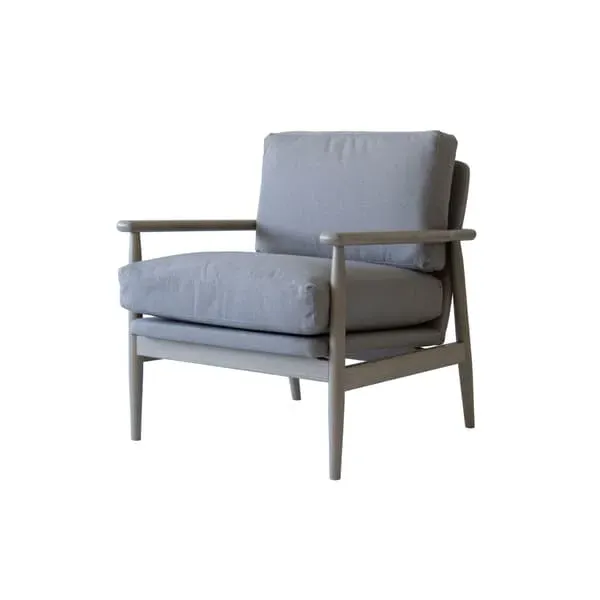 Armchair with Solid Wood Frame - Ash, Fabric image