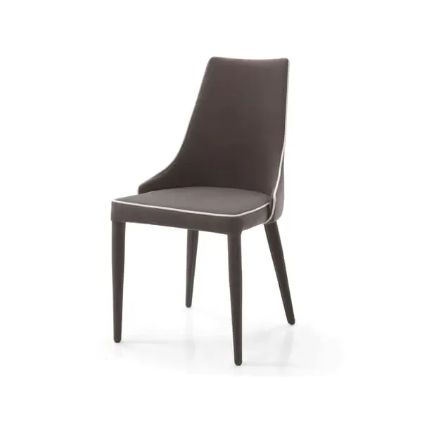 Armless Dining Chair - Grey, Velvet image