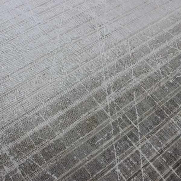 Asiya Persian Rug 200x290cm - Grey Stripe, Luxury
