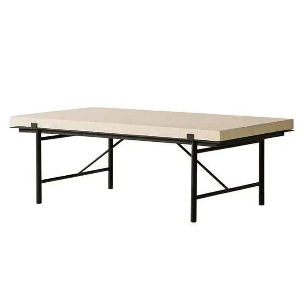 Aurora Coffee Table - Cream, Linen image