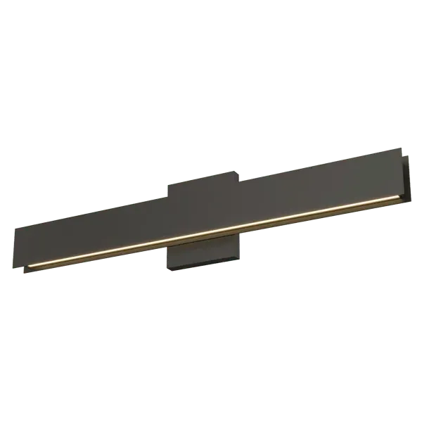 Bau Wall Light with LED - Black, Metal image