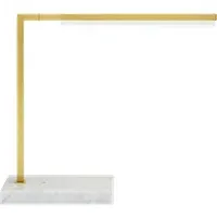 Bauhaus Desk Lamp with LED - Brass, Marble