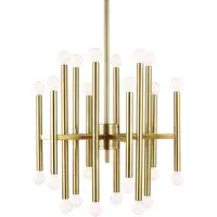 Beckman Chandelier - Burnished Brass, Steel
