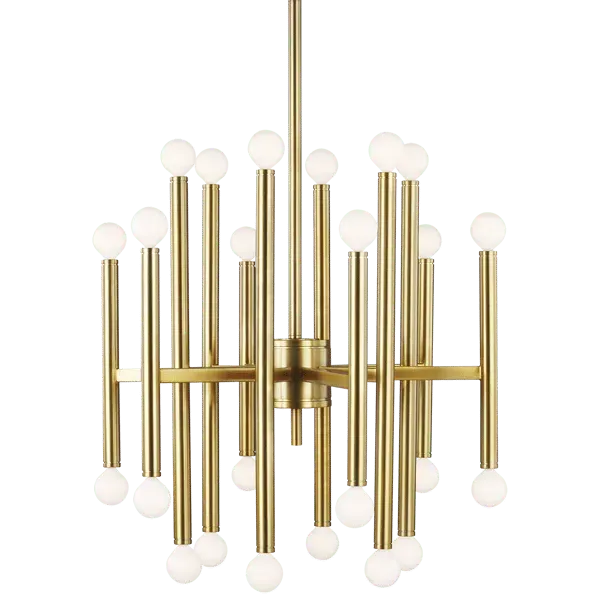 Beckman Chandelier - Burnished Brass, Steel image