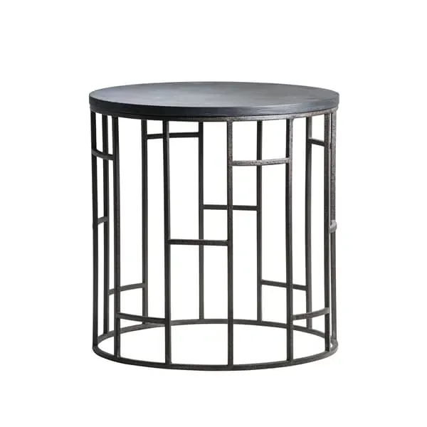 Blackout Side Table - Black, Wood image