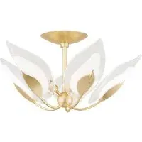 Blossom Pendant Flush Mount Light - Gold, Glass