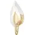 Blossom Wall Light with Glass Petal - Gold