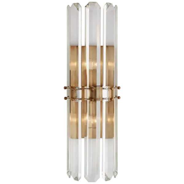 Bonnington Crystal Wall Light - Brass, Metal image