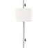 Bowery Wall Light - Polished Nickel, Metal
