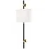 Bowery Wall Light with Linen Shade - Bronze