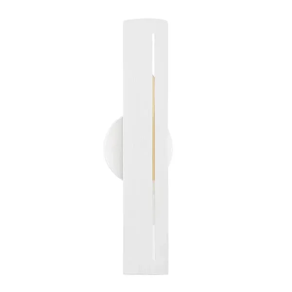Brandon Wall Light - White Gesso