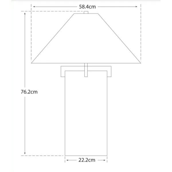 Brooks Table Lamp - Crystal, Gilded Iron