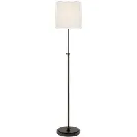 Bryant Floor Lamp with Slender Stand - Bronze, Metal