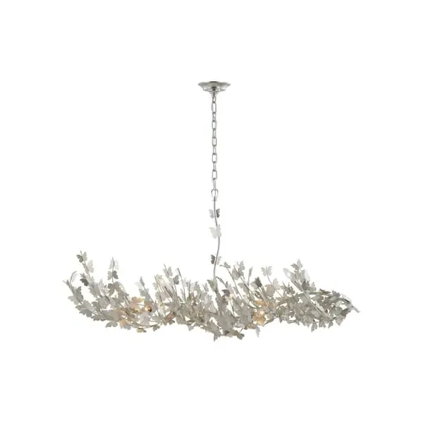 Butterfly Motif Pendant Light - Silver, Metal