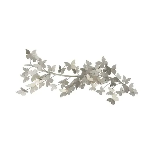 Butterfly Wall Light - Silver, Metal image