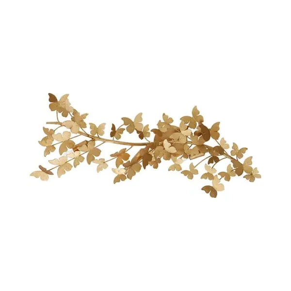 Butterfly Wall Light with Single Stem - Gold, Metal image