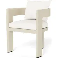 Caicos Dining Chair with Arms - Bone
