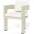 Caicos Dining Chair with Arms - Bone