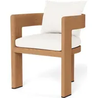 Caicos Outdoor Dining Chair with Arms - Teak