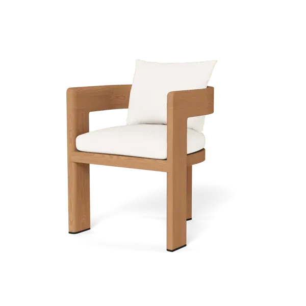 Caicos Outdoor Dining Chair with Arms - Teak image
