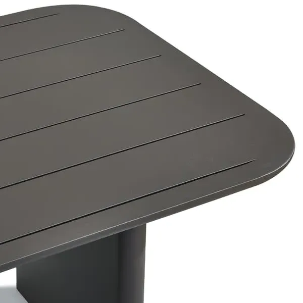 Caicos Outdoor Dining Table - Slate, Aluminum