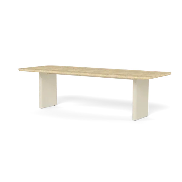 Caicos Rectangular Dining Table - Grey, Aluminum image