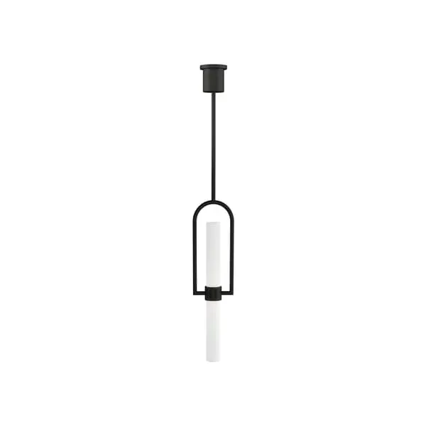 Calumn Arched Pendant Light - Nightshade Black, Metal image