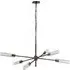 Casoria Radial Chandelier - Bronze, Glass
