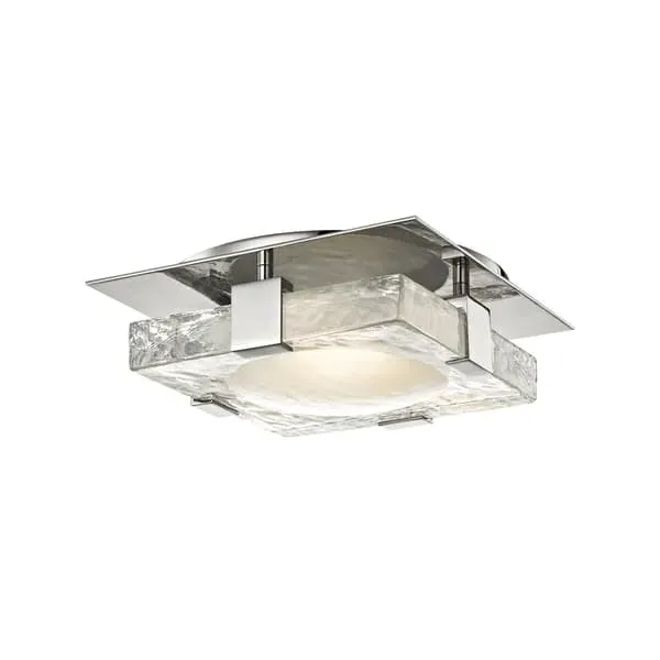 Ceiling Light Sculptural Design - Nickel, Glass image