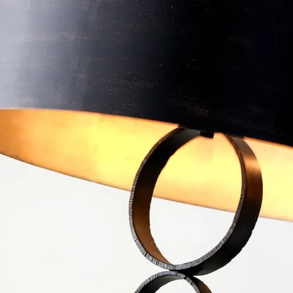 Chain Pendant Light with Copper Circles - Copper, Metal