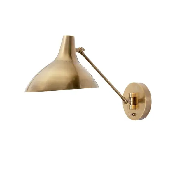 Charlton Sleek Wall Light - Brass, Metal image