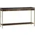 Chester Console Table - Brass, Walnut Veneer