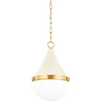 Ciara Industrial Pendant Light - Soft Cream, Metal