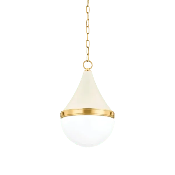 Ciara Industrial Pendant Light - Soft Cream, Metal image
