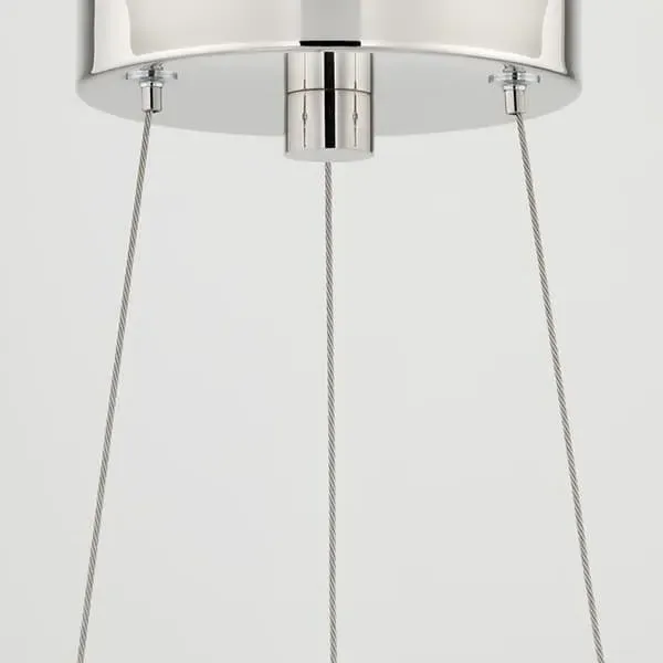 Circular Pendant Light - Brass, Alabaster Stone
