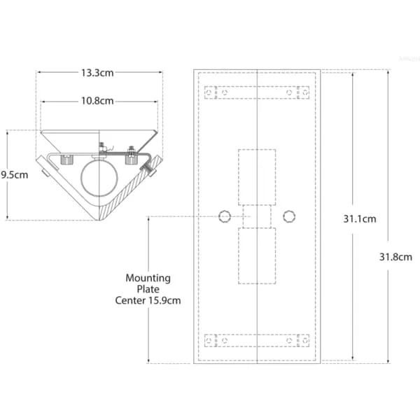 Clayton Wall Light - Brass, Metal