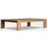 Coffee Table with Slatted Design - Teak