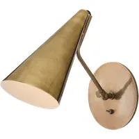 Conical Wall Light - Antique Brass, Metal