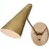 Conical Wall Light - Antique Brass, Metal