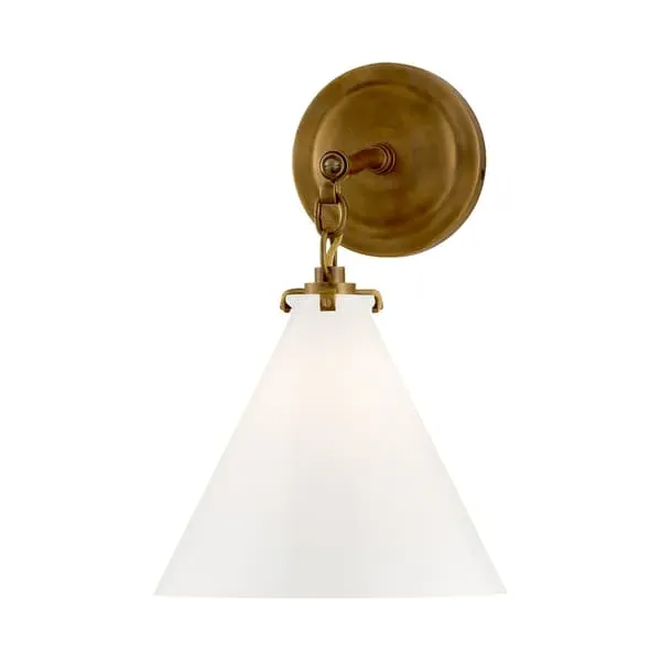 Conical Wall Light - Brass, Metal image